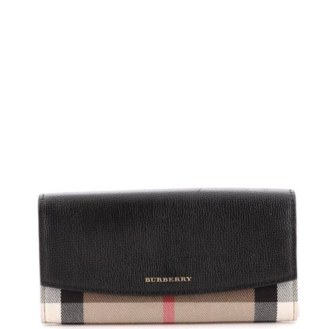 burberry porter continental wallet black|Burberry small wallet.